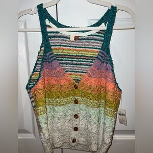 Anthropology Knit Tank Sweater top, size M, NWT